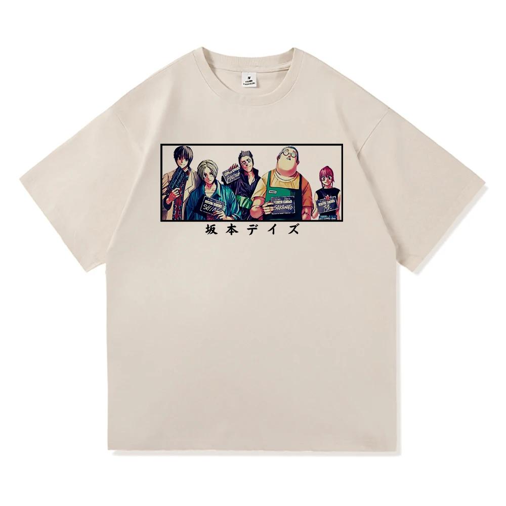 Summer 100% Cotton Comfortable Men's T-shirt Japanese Anime Pattern T-shirt Outdoor Leisure Loose Street T-shirt