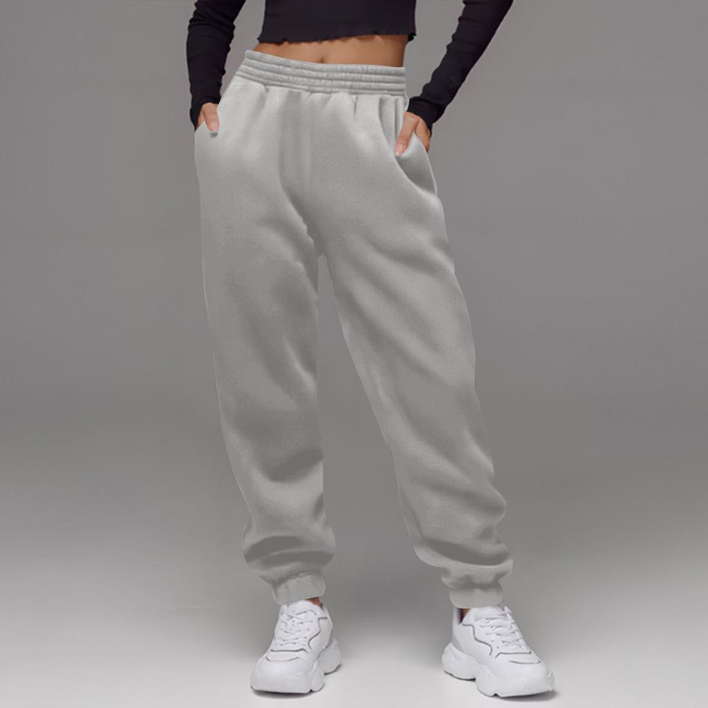 Women's High Waisted Loose Sportswear Pants Jogging Pants Fashionable Casual With Pockets