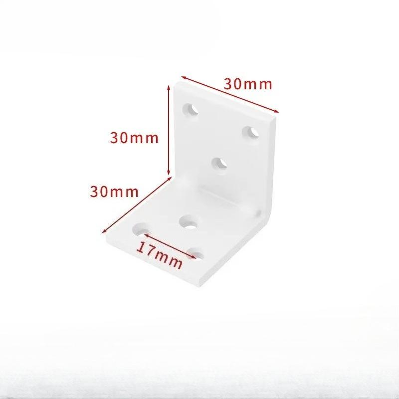 2PCS Furniture Corner Connector Set Metal Trapeziform Cabinet Angle Bracket Sturdy Triangle Corner Brace Universal Support