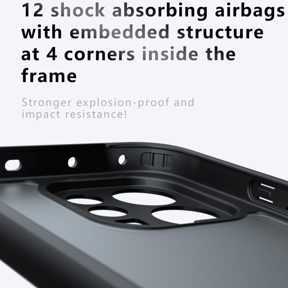 Phone Case For vivo S50 5G / V70 5G TPU + PC Shockproof Clear Phone Cover