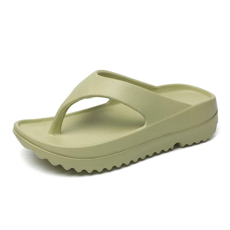 Fashion Summer Fashion Flip Flops For Women 2025 New Thick Soles Beach Sandals Comfort Soft Outdoor EVA Slippers
