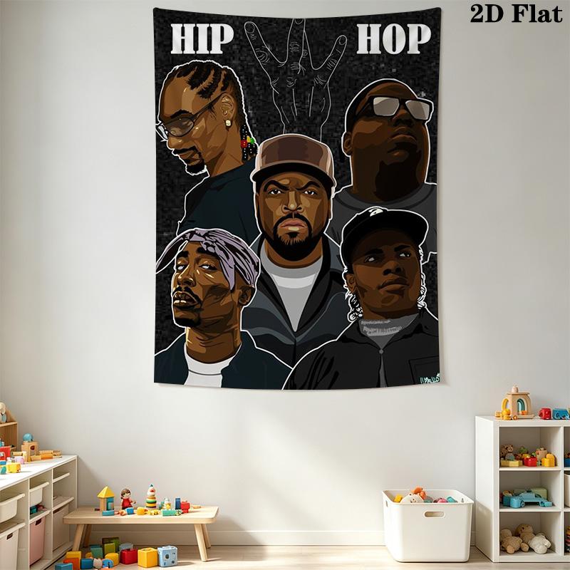 Hip Hop Legends Visual Celebration Bedding 1 Duvet Cover 2 Pillowcase Without Core Bedding Set Christmas Birthday Gift Soft And Comfortable