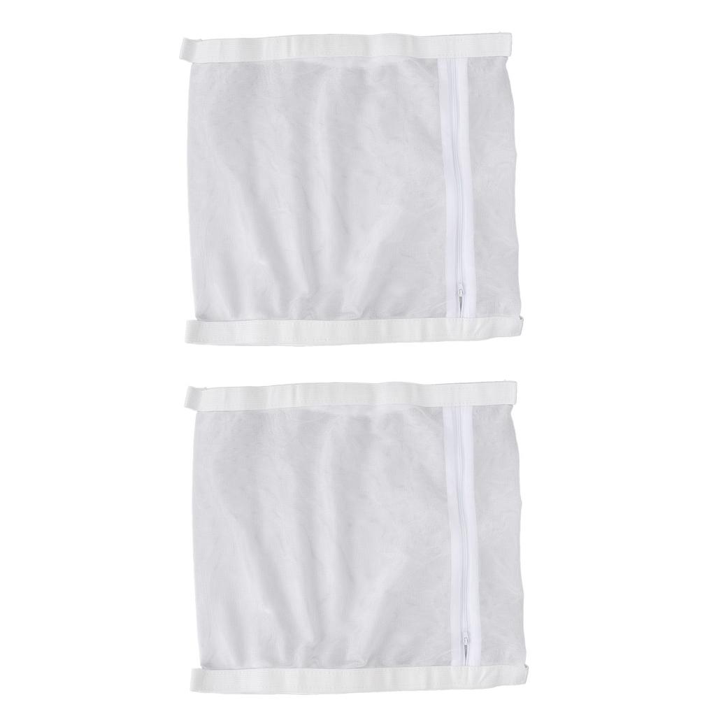 2pcs Shoe Dryer Bag Reusable Sneaker Mesh Washing Bag Shoes Laundry Dry Bag with Elastic Strap Zippe