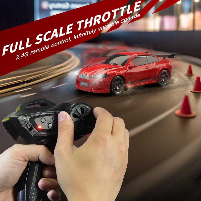 Kf20 1:64 Rc Drift Car Four-Wheel Remote Control Cars Competition Racing Car Full Proportions Desktop Car Model Toys Boys Gifts