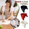Stand Mixer Flour Funnel Plastic Wide Mouth Spill Proof Anti Drop for 5 Quart KitchenAid Baking Accessory Precise Ingredient