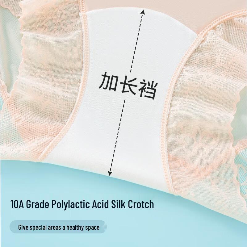 Women's Breathable Ice Silk High-Waist Briefs