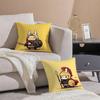 Cute Rabbit Dresses Pillow Case Comfort Sofa Bed Silky Elegant Invisible Zipper Decorative Cushion Cover