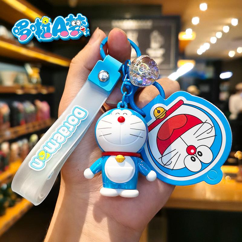 Cartoon Doraemon Keychain Creative Plating Ornament Toy Creative Doraemon Key Ring Cute Robot Cat Cute Personalized Y2k Fashion
