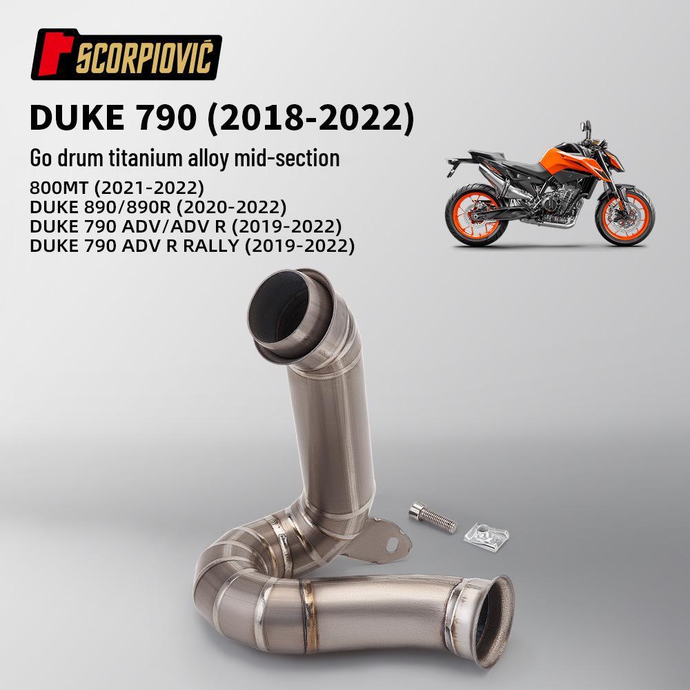Exhaust Pipe Mod for Duke790/890, 790ADV, CFMOTO 800