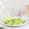 100Pcs Butterfly Disposable Bamboo Skewers Food Cocktail Picks Buffet Fruit Cupcake Fork Sticks Party Table Decoration Supplies