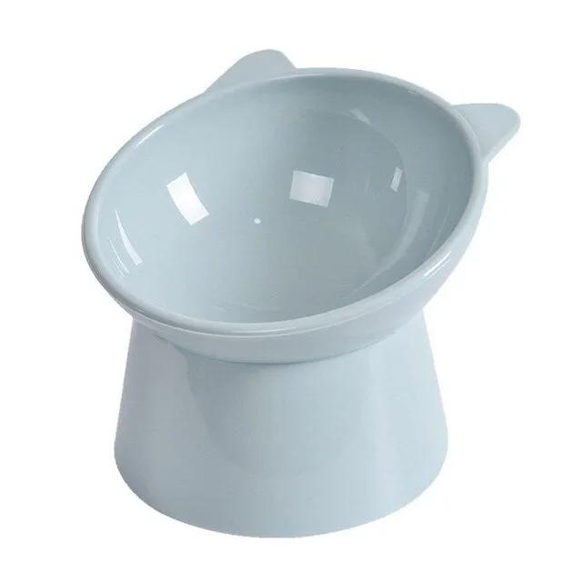 Tall Cat Bowl Dog Anti-dumping 45°Neck Guard Cat Pet Water Bowl Binaural Pet Feeding Cup Pet Feeding Bowl