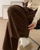 LUJPOIR Corduroy Perfect for Fall and Winter Solid Loose Casual Bottoms Women's Wide-Leg Pants, Commuting, Warm, Thick, Color, Flattering, Fit, -