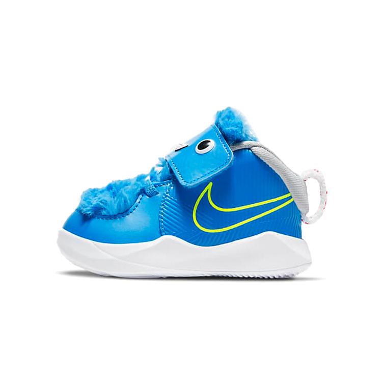Nike Team Hustle D 9 Lil Slip Resistant Cushioning Abrasion Resistant Breathable Low top Toddler Shoes Blue White Baby CT4066-400 21