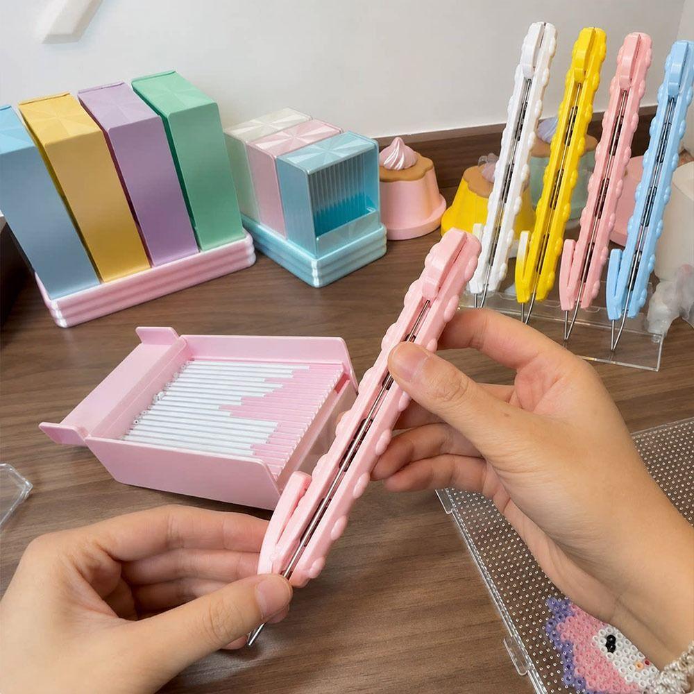 Press Activated Fuse Bead Pen Plastic Automatic Bead Dispenser for Craft Enthusiasts