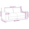 2 Seater Sofa 180 X 77 X 82 Cm Linen Texture