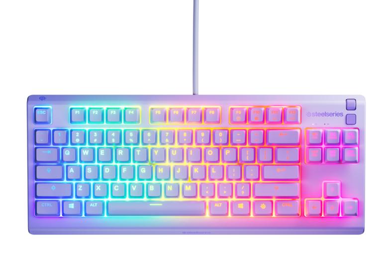 Steelseries apex 3 tkl keyboard purple