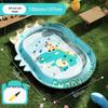 Inflatable Marine Life Water Mat for Infants & Toddlers - Cartoon PVC Crawling Mat & Seat Cushion.