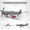 WG4006 WWII Vojenský 1/26 P51 Mustang Stíhačka Stavebnice Severoamerické Vzdušné Sily Prúdové Lietadlo Hračky Pre Deti Dospelý Darček