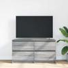 VidaXL TV Cabinet Sonoma Grey 100x35x54 Cm Engineered Wood, Tv Bench, Hifi Cabinet, Entertainment Center, Tv Sideboard, 861801