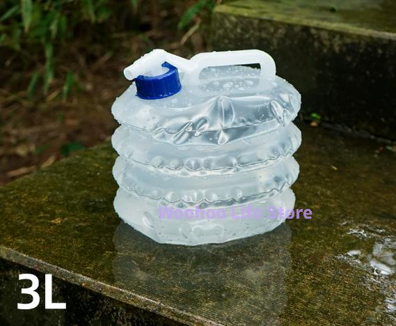 Collapsible Water Bucket Camping Foldable Water Carrier Outdoor Portable Water Storage Bag Hiking Collapsible Water Container