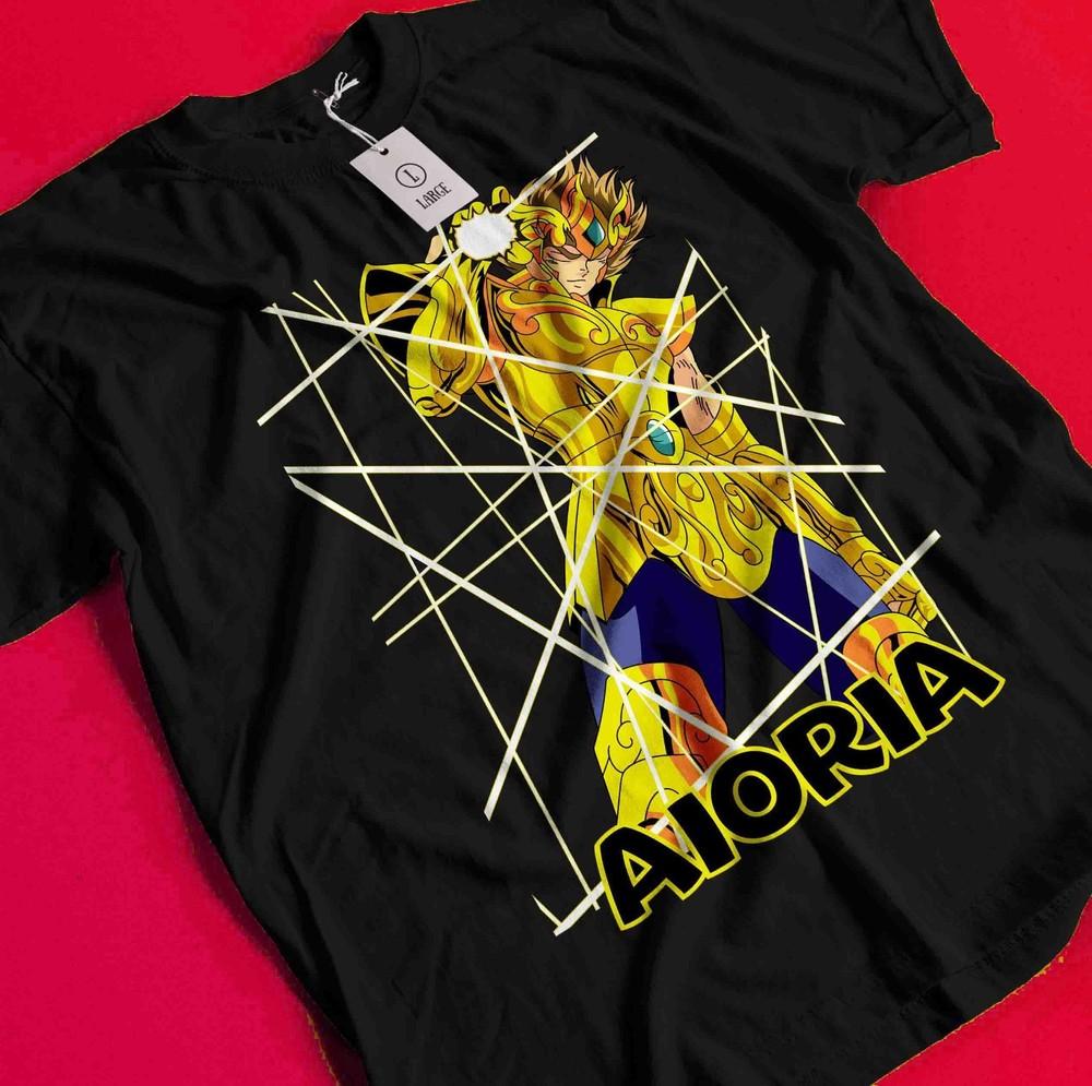Saint Seiya T-Shirt knights Of the Zodiac Anime Manga Hyoga Top Shun Graphic Tee BB343