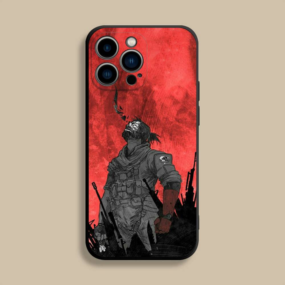 

Metal Gear Solid MGS Phone Case For iPhone 17,16,15,14,13,12,Pro,Max,Plus,E,SE4,Air,Mini Black Soft Cover iPhone12