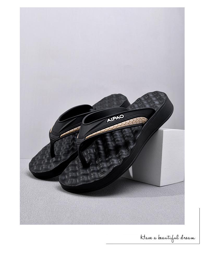 Men's Anti-Slip Massage Flip-Flops for Outdoor Beach Wear