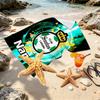 Custom Name Personalized Club Santos Laguna Print Beach Towel, for Trip Camping Beach Party Home Decor, Birthday Gift for Family & Friends