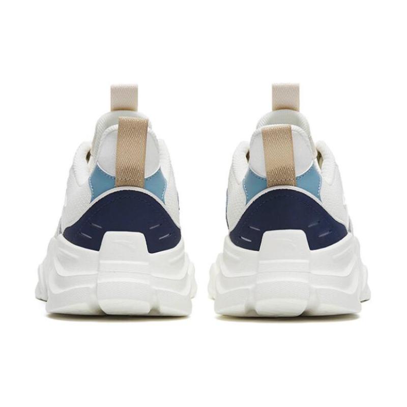 Anta Anti-Slip And Wear-Resistant Lightweight Low-Top Sports Casual Shoes White Gray Blue Sneakers 912318831-3