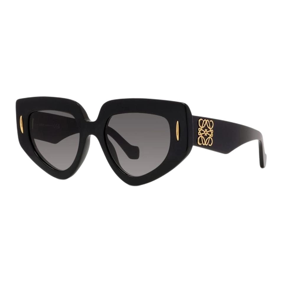 Loewe Logo Plastic Irregular Shape Sunglasses Women sunglasses Black LW40155I01B