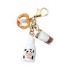 Milk Bread Style Mini Coin Wallet Decoration Keychain Accessory Hanging Pendant Easy Carry Everyday Essential