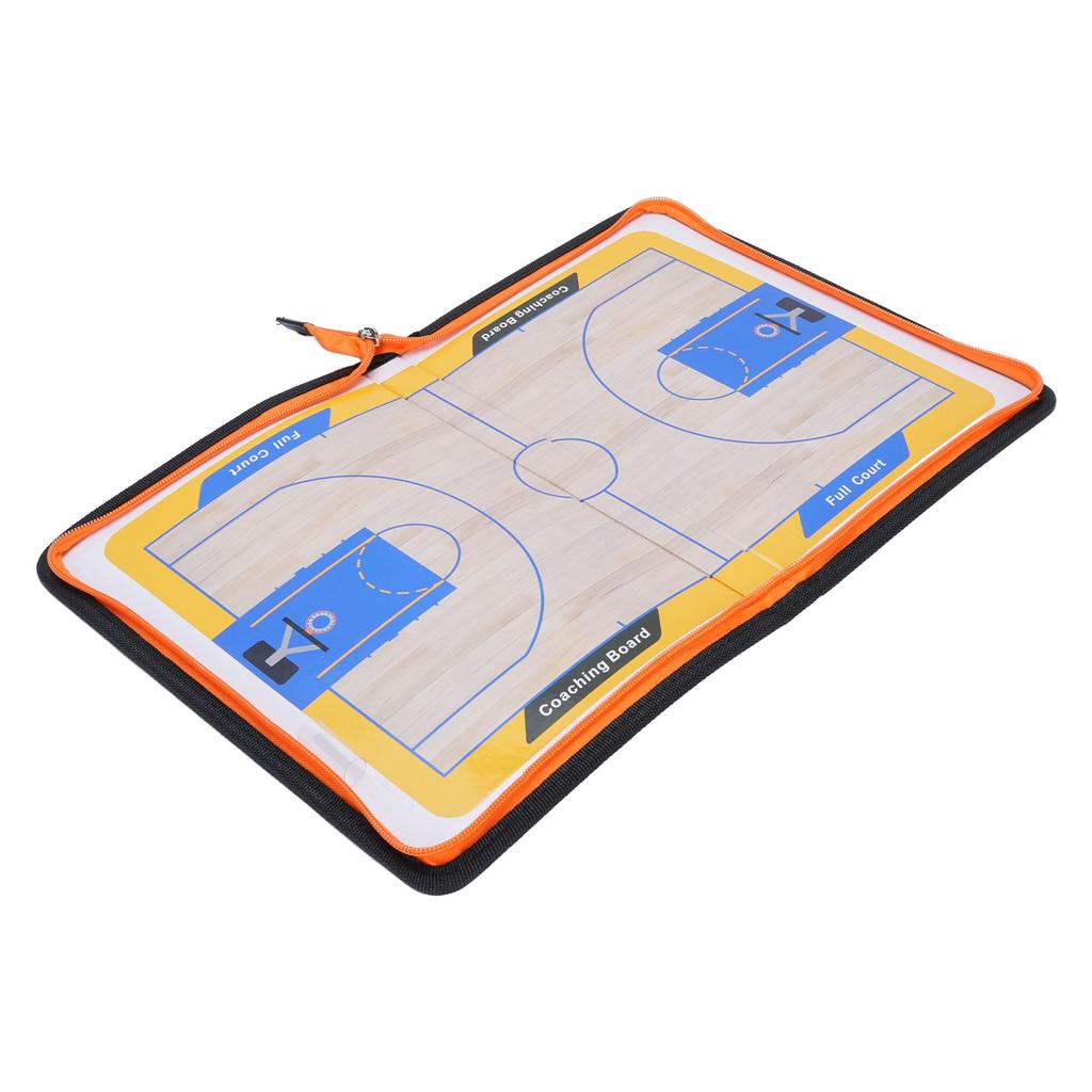 Basketbalová trenérská tabule Skládací Zapínání na zip Magnetická basketbalová podložka pro trénink zápasů