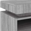 Nightstand with LED Lights Grey Sonoma 40 x 39 x 48.5 cm