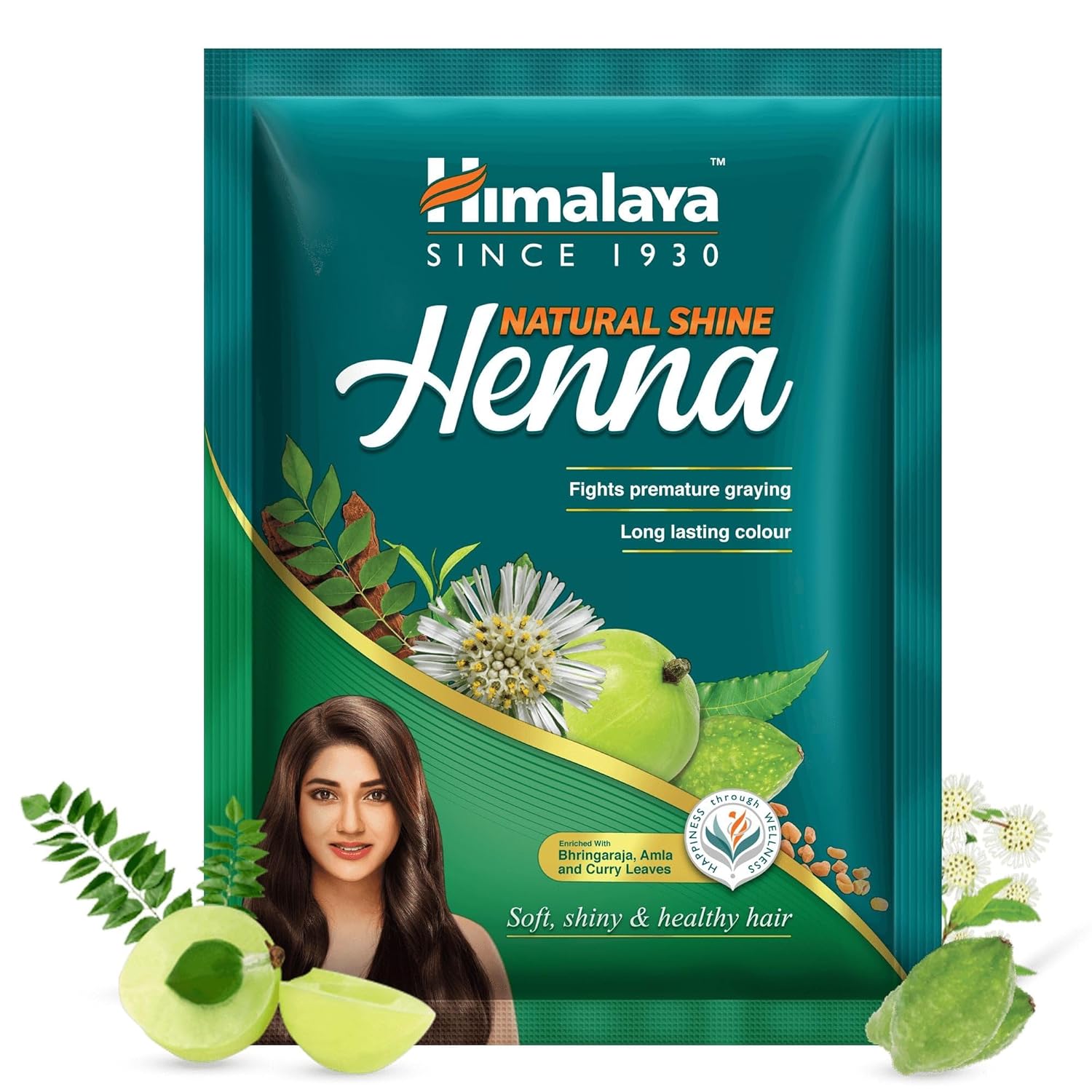

Himalaya Natural Shine Henna 120G For Rich Hair Color & Conditioning | Premature Graying Solution | Herbal Hair Dye