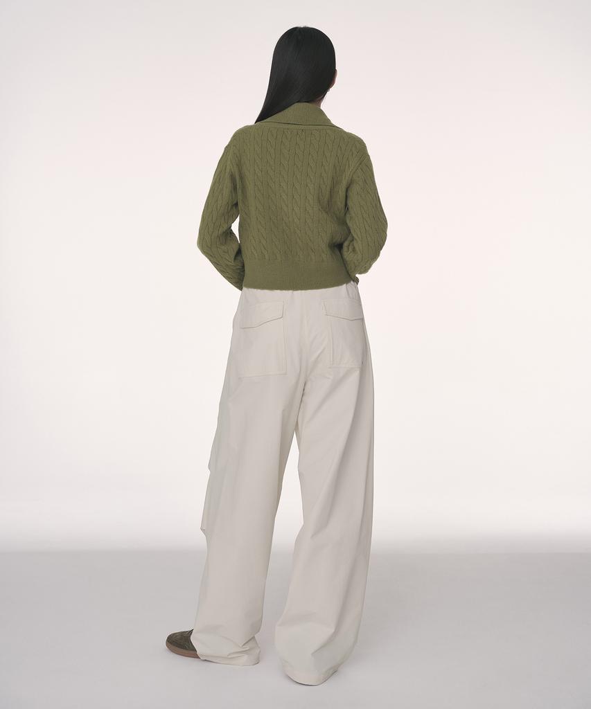 MUSINSA STANDARD WOMAN Women'S Brushed Nylon Parachute Pants [Cream]