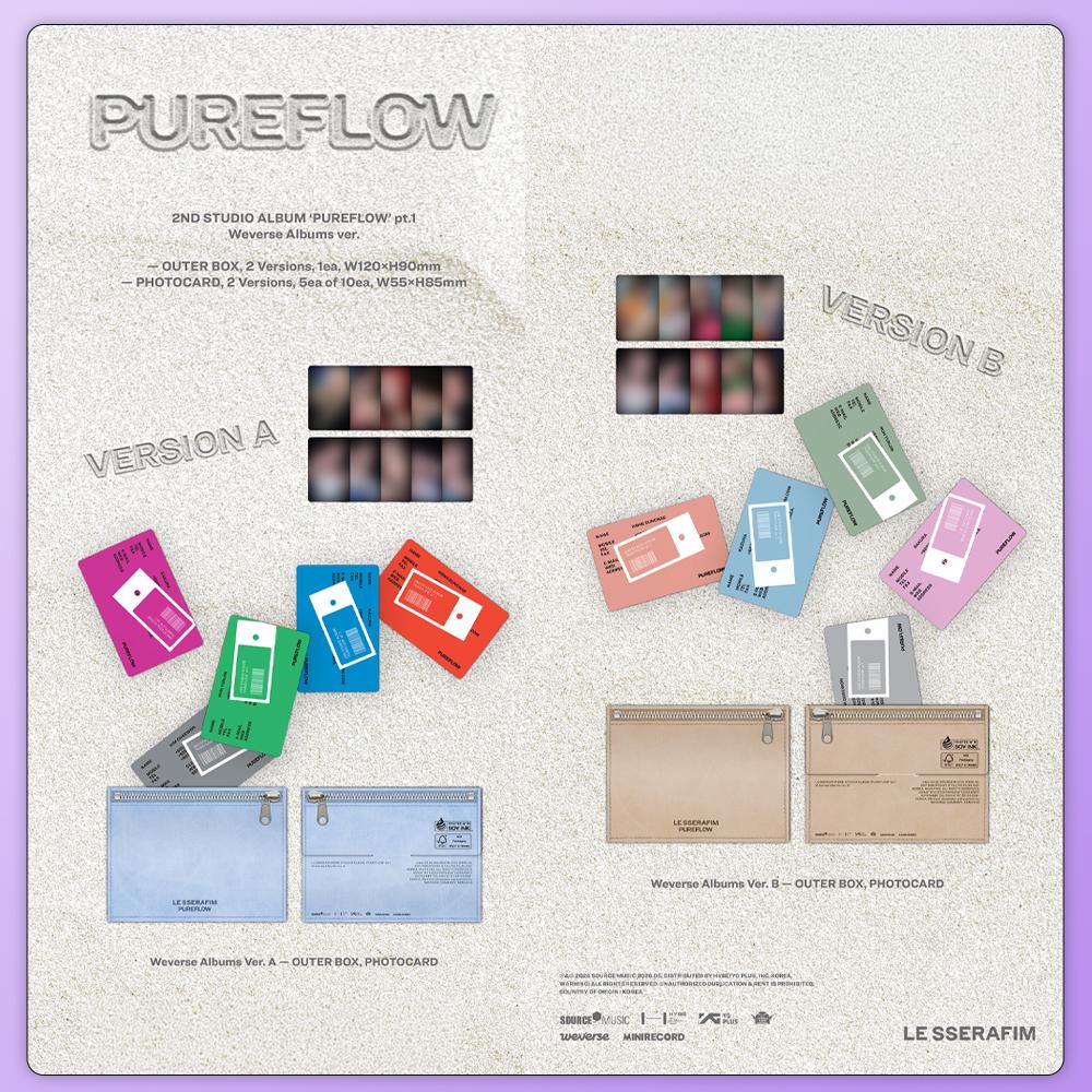 LE SSERAFIM 2. Studioalbum ‘PUREFLOW’ Teil 1 (Weverse Alben ver.)