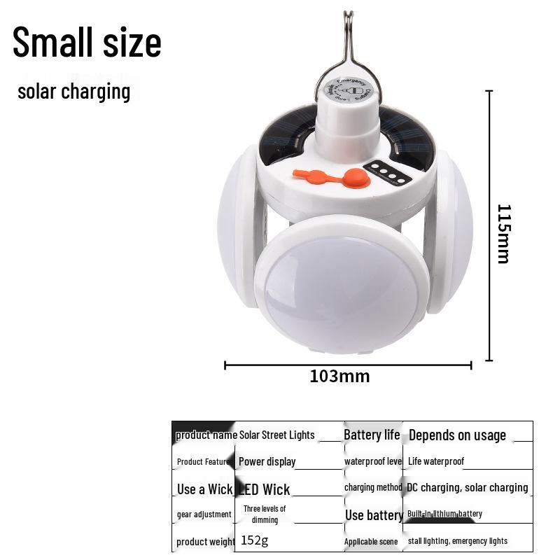 

Уличный светодиодный солнечный футбольный светильник для кемпинга и ночных рынков - Энергосберегающая лампа
