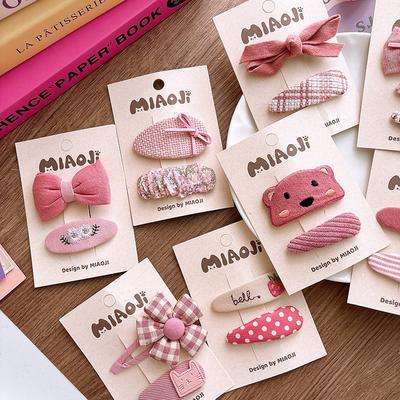 Süßes Rosa Haarklammern Set Frauen Mädchen Kinder Pony Haarspangen Nadel Haarspangen Accessoires Haarklammern Kopfschmuck Kopfschmuck Ornament