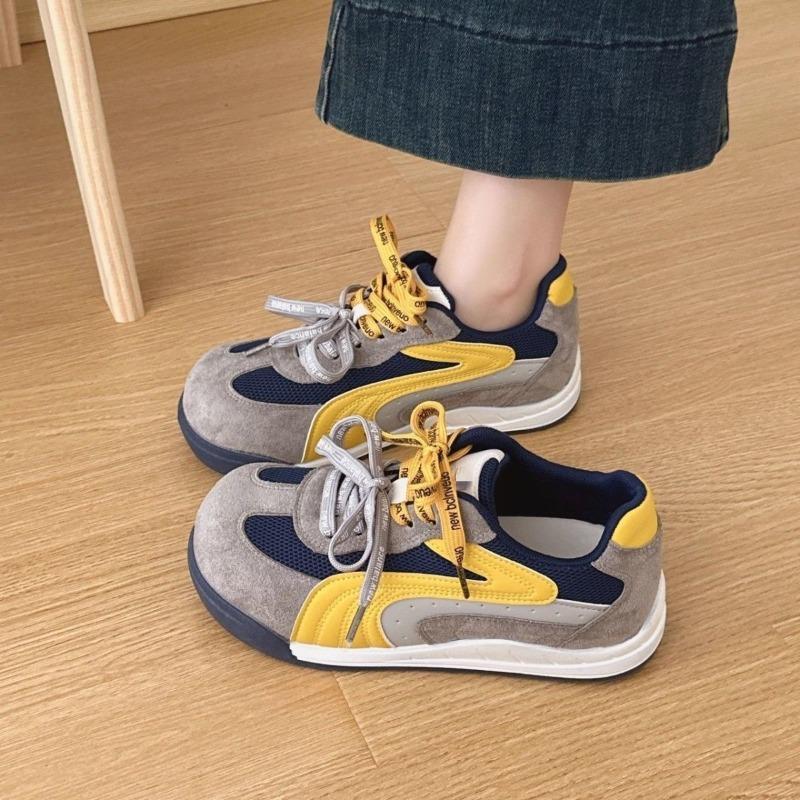 New retro style women's autumn casual platform heightening board shoes versatile big head sports shoes