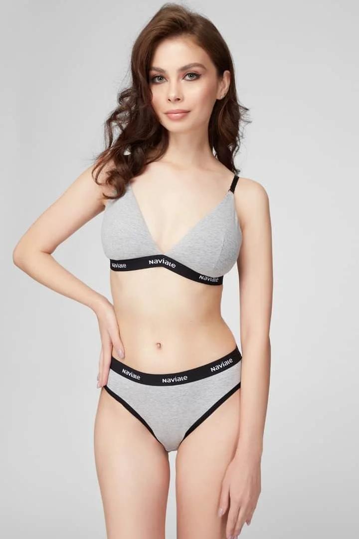 

Топ з м якою чашкою Naviale (96475) 75C сірий