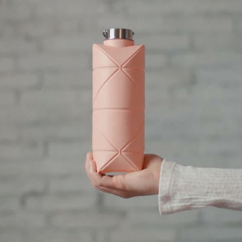 1Pc 600ml Foldable Space-saving Portable Reusable Silicone Sport Water Bottle Bag Bicycle Camping Portable Water Bottles