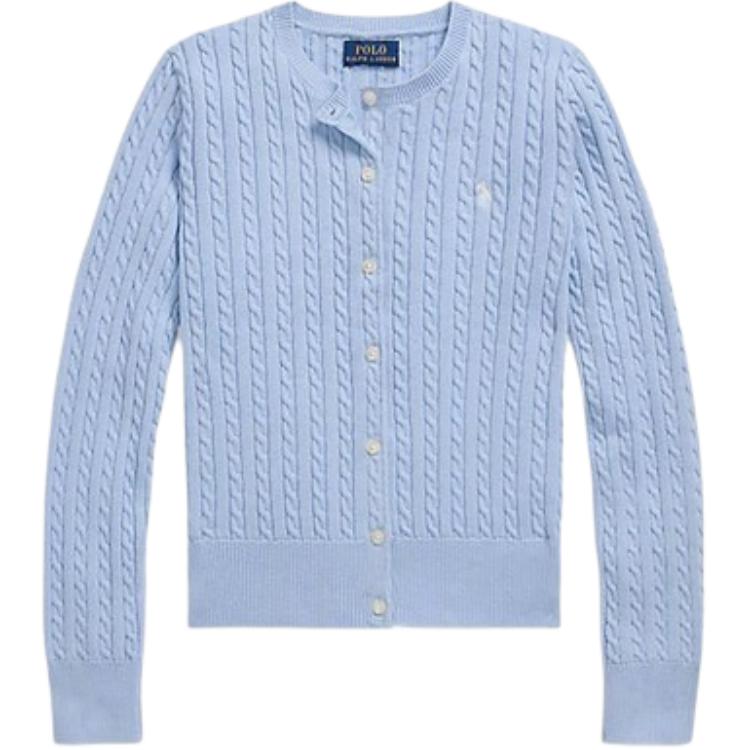 Polo Ralph Lauren Sweater Crew Neck Single Button Pony Embroidery Long Sleeve Kids Kids Sweater CWPOSWEG6820559-999