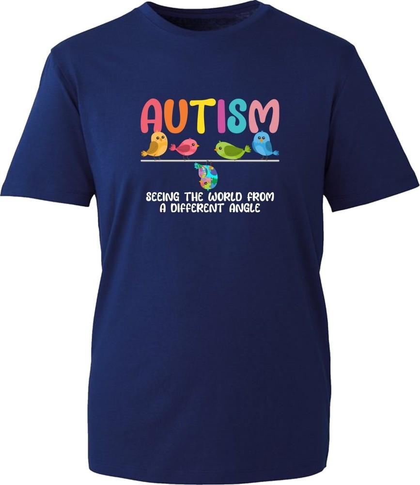 Seeing The World From Different Angle Autism Awareness TShirt Autistic Gift Top S