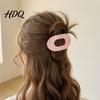 Half-up Hair Clip Claw for Women Transparent Acrylic with Anti-Slip Dense Teeth