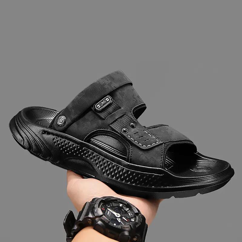 

Breathable Vented Men s Slippers Soft Sole Anti-Slip Casual Trendy Shoes For Middle-Aged Fathers PVC Material Chinese Origin 39