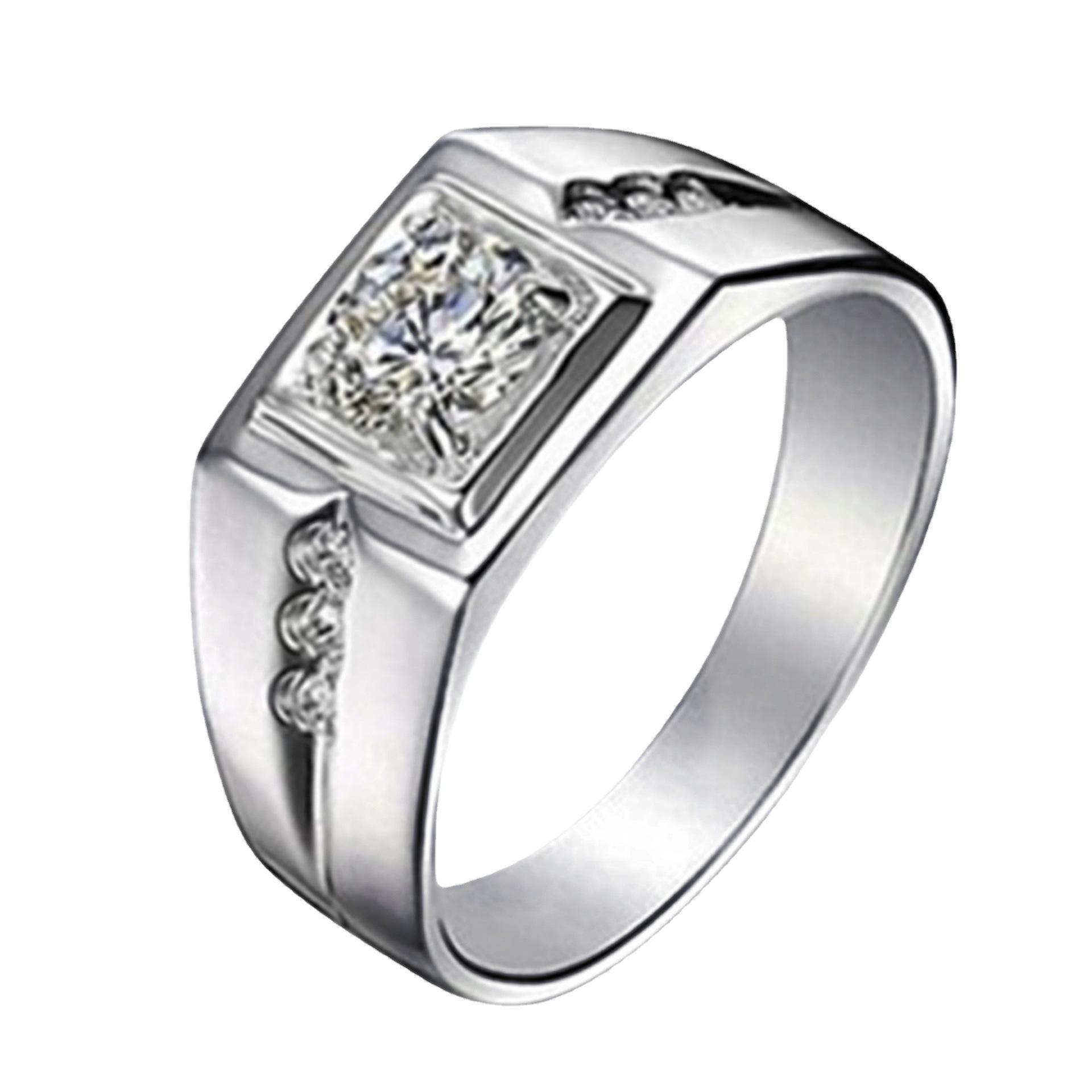 

Original 925 Sterling Silver Moissanite Ring 6-13# Simplicity Fashion Exquisite for Women Wedding Jewelry Birthday Gifts resizable