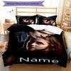 3pcs Custom Name The Twilight Saga Bedding Set Duvet Cover Closure Includes 1 Duvet Cover & 2 Pillowcases for All Seasons Bedroom Decor