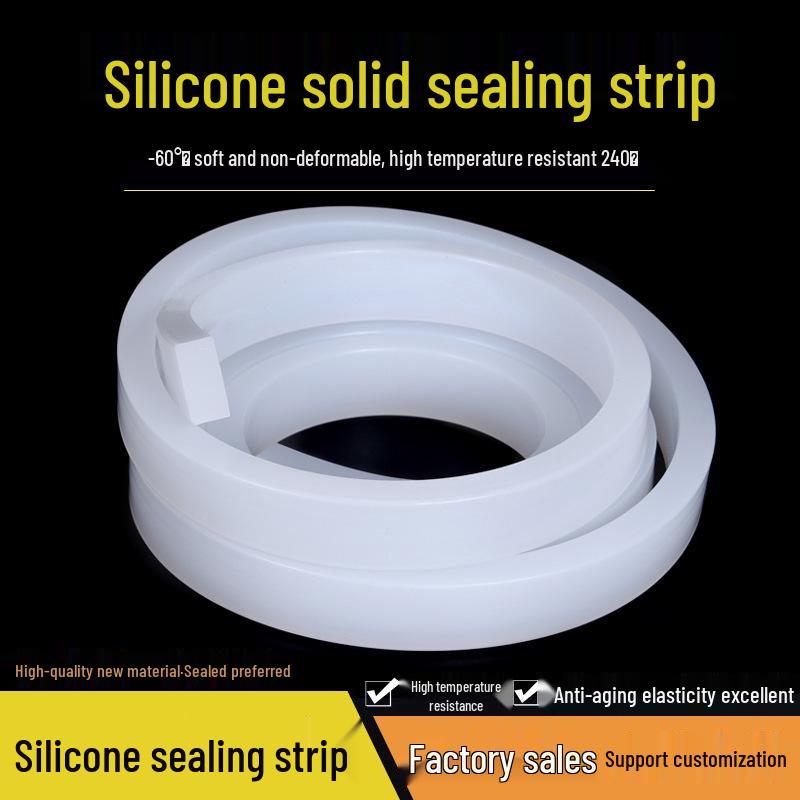 Hitzebeständiger quadratischer Gummi-Dichtungsstreifen aus Silikon (6/8/10/12/15/20)