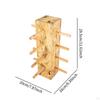 Wood And Glass Display Stand, Multi-Layer Wooden Eyeglass Rack, Heavy Duty, Organizer For,