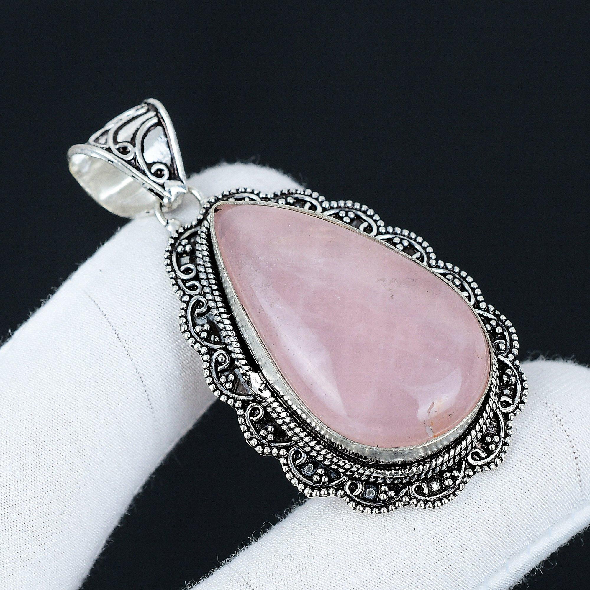 

Подвеска из розового кварца, Натуральный драгоценный камень из розового кварца, Подвеска ручной работы, Антикварная подвеска, Богемная ювелирная подвеска, Ювелирные изделия в стиле бохо, Подарки для мамы